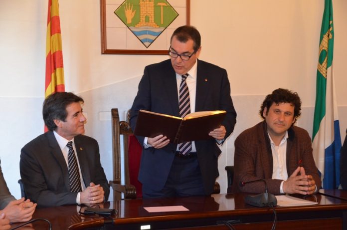Visita del conseller d'Interior Jordi Jané a Martorell