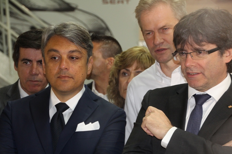 Visita president Puigdemont a SEAT